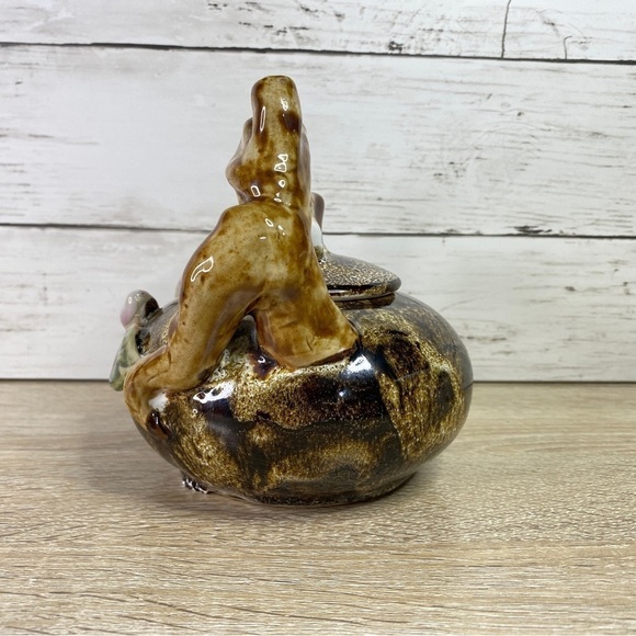 Handmade Hand Painted Ceramic Floral Forest Tree Branch Decorative Teapot - Picture 3 of 16